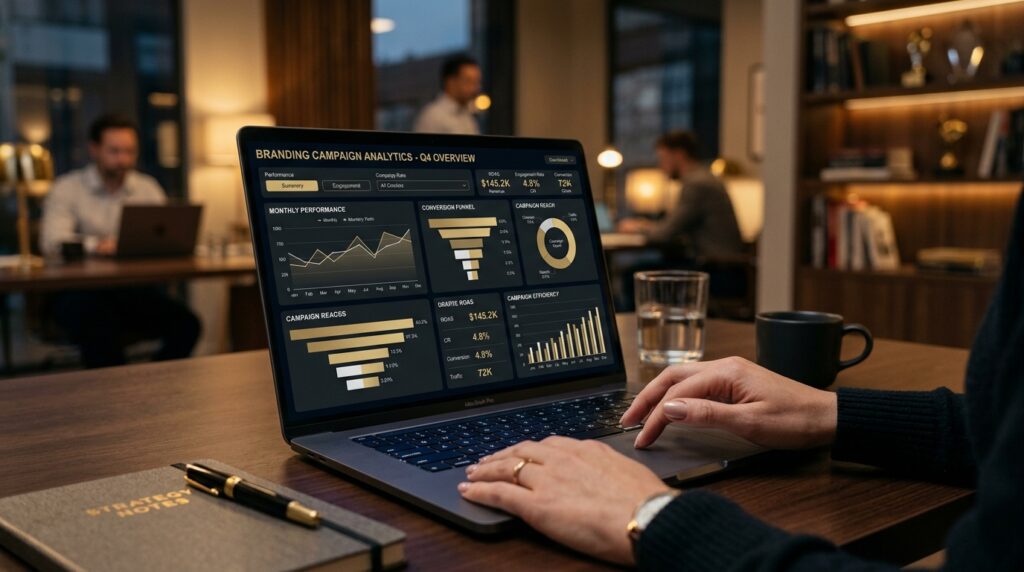 laptop showing marketing analyti… 202605050306
